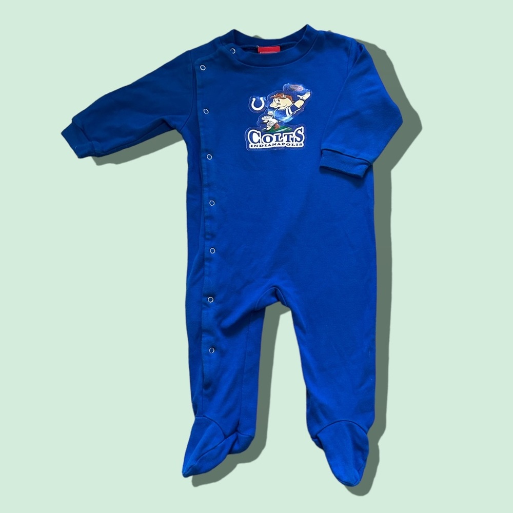 Baby NFL Indianapolis Colts Football Long Sleeve Blue One Piece 6/9 Months